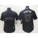 Los Angeles Angels #17 Shohei Ohtani Black Cool Base Stitched Baseball Jersey