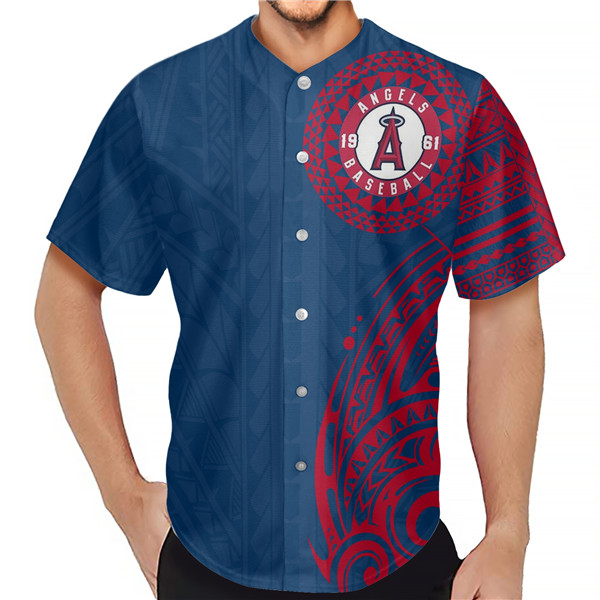 Los Angeles Angels Blue Baseball Jersey