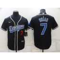 Los Angeles Dodgers #7 Julio Urias Black Cool Base Stitched Baseball Jersey
