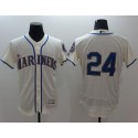 Mariners #24 Ken Griffey Cream Flexbase Authentic Collection Stitched Jersey