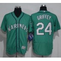 Mariners #24 Ken Griffey Green Flexbase Authentic Collection Stitched Jersey