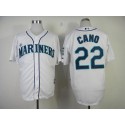Mariners #22 Robinson Cano White Home Cool Base Stitched Jersey