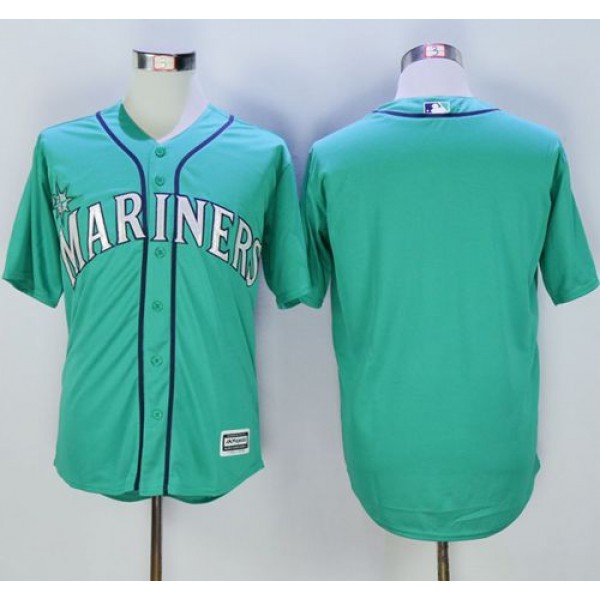 Mariners Blank Green New Cool Base Stitched Jersey