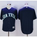Mariners Blank Navy Blue New Cool Base Stitched Jersey