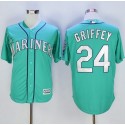 Mariners #24 Ken Griffey Green New Cool Base Stitched Jersey