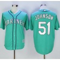 Mariners #51 Randy Johnson Green New Cool Base Stitched Jersey