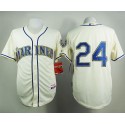 Mariners #24 Ken Griffey Cream Alternate Cool Base Stitched Jersey