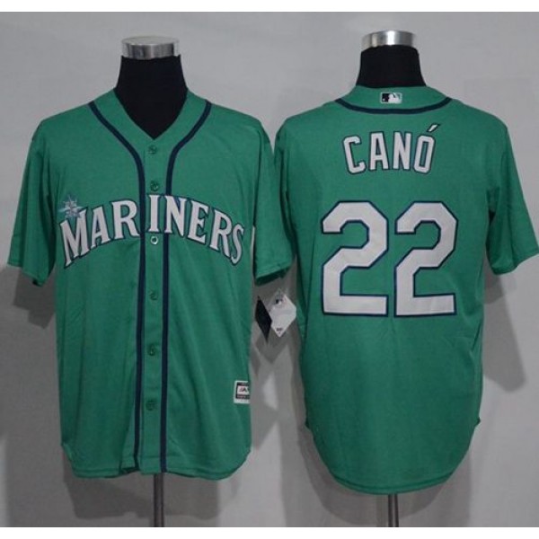 Mariners #22 Robinson Cano Green New Cool Base Stitched Jersey