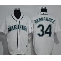 Mariners #34 Felix Hernandez White New Cool Base Stitched Jersey