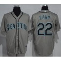 Mariners #22 Robinson Cano Grey New Cool Base Stitched Jersey