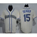 Mariners #15 Kyle Seager Cream New Cool Base Stitched Jersey