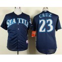 Mariners #23 Nelson Cruz Navy Blue Cool Base Stitched Jersey