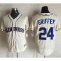 Mariners #24 Ken Griffey Cream New Cool Base Stitched Jersey