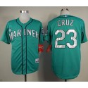 Mariners #23 Nelson Cruz Green Cool Base Stitched Jersey