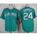 Mariners #24 Ken Griffey Green Alternate Cool Base Stitched Jersey