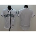 Mariners Blank White Flexbase Authentic Collection Stitched Jersey