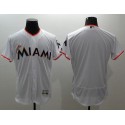Marlins Blank White Flexbase Authentic Collection Stitched Jersey