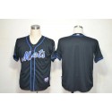 Mets Blank Black Alternate Cool Base Stitched Jersey