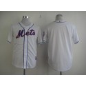 Mets Blank White Cool Base Stitched Jersey