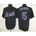 Mets #5 David Wright Black Fashion Stitched Jersey