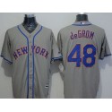 Mets #48 Jacob DeGrom Grey New Cool Base Stitched Jersey