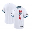 Miami Marlins Blank 2021 White All-Star Cool Base Stitched Jersey