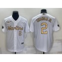 Miami Marlins #2 Jazz Chisholm Jr. White 2022 All-Star Cool Base Stitched Baseball Jersey