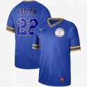 Milwaukee Brewers #22 Christian Yelich "Yeli" Cooperstown Collection Legend Stitched Jersey
