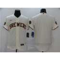 Milwaukee Brewers Blank 2020 White Flex Base Stitched Jersey