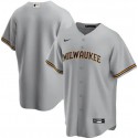 Milwaukee Brewers Blank Grey Cool Base Stitched Jersey