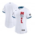 Milwaukee Brewers Blank 2021 White All-Star Flex Base Stitched Jersey