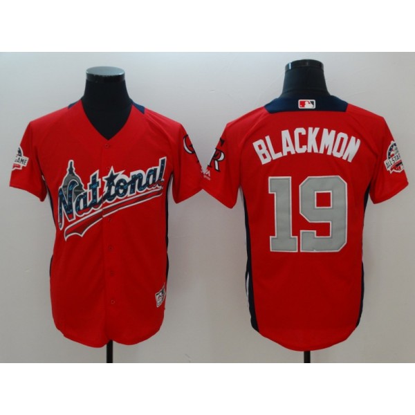 National League #19 Charlie Blackmon Red 2018 All-Star Game Home Run Derby Jersey