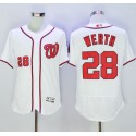 Nationals #28 Jayson Werth White Flexbase Authentic Collection Stitched Jersey