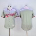 Nationals Blank Grey Flexbase Authentic Collection Stitched Jersey