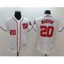 Nationals #20 Daniel Murphy White Flexbase Authentic Collection Stitched Jersey