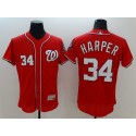 Nationals #34 Bryce Harper Red Flexbase Authentic Collection Stitched Jersey