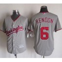 Nationals #6 Anthony Rendon Grey New Cool Base Stitched Jersey