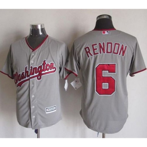 Nationals #6 Anthony Rendon Grey New Cool Base Stitched Jersey