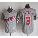 Nationals #3 Michael Taylor Grey New Cool Base Stitched Jersey