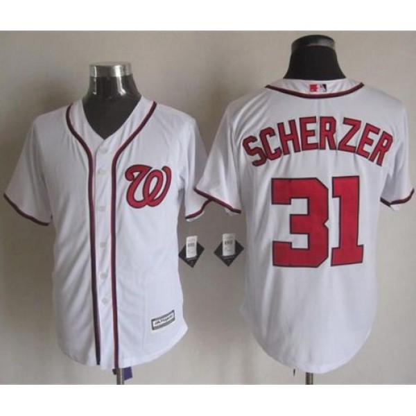Nationals #34 Bryce Harper White New Cool Base Stitched Jersey
