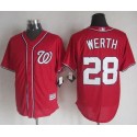 Nationals #28 Jayson Werth Red New Cool Base Stitched Jersey