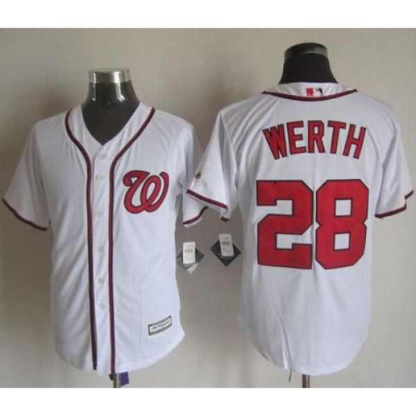 Nationals #28 Jayson Werth White New Cool Base Stitched Jersey