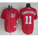 Nationals #11 Ryan Zimmerman Red New Cool Base Stitched Jersey