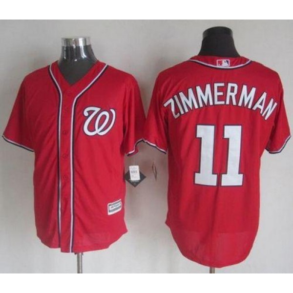 Nationals #11 Ryan Zimmerman Red New Cool Base Stitched Jersey