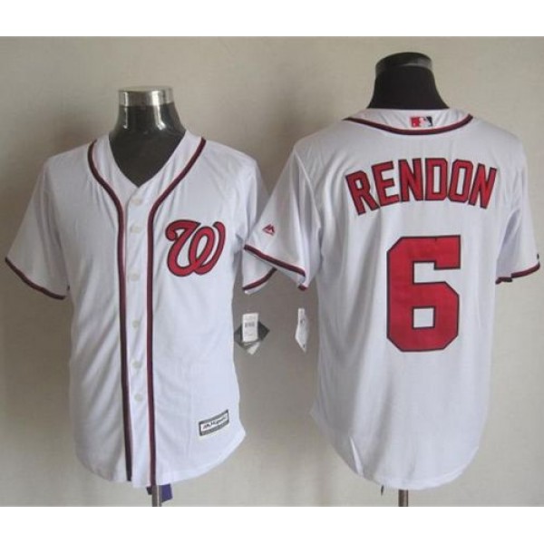 Nationals #6 Anthony Rendon White New Cool Base Stitched Jersey