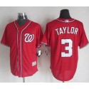 Nationals #3 Michael Taylor Red New Cool Base Stitched Jersey