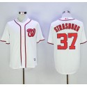 Nationals #37 Stephen Strasburg White New Cool Base Stitched Jersey