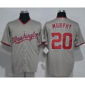 Nationals #20 Daniel Murphy Grey New Cool Base Stitched Jersey