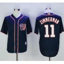 Nationals #11 Ryan Zimmerman Navy Blue New Cool Base Stitched Jersey