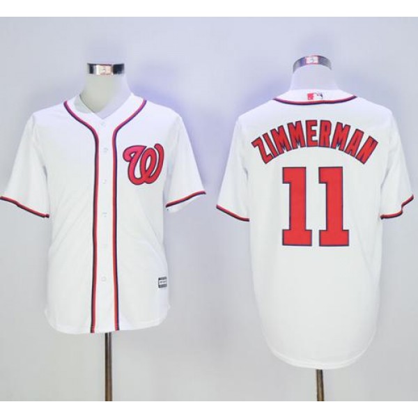Nationals #11 Ryan Zimmerman White New Cool Base Stitched Jersey